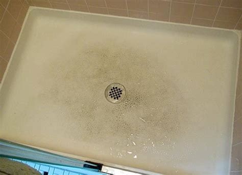 how to clean textured fiberglass shower floor|cleaning stained fiberglass shower pan.